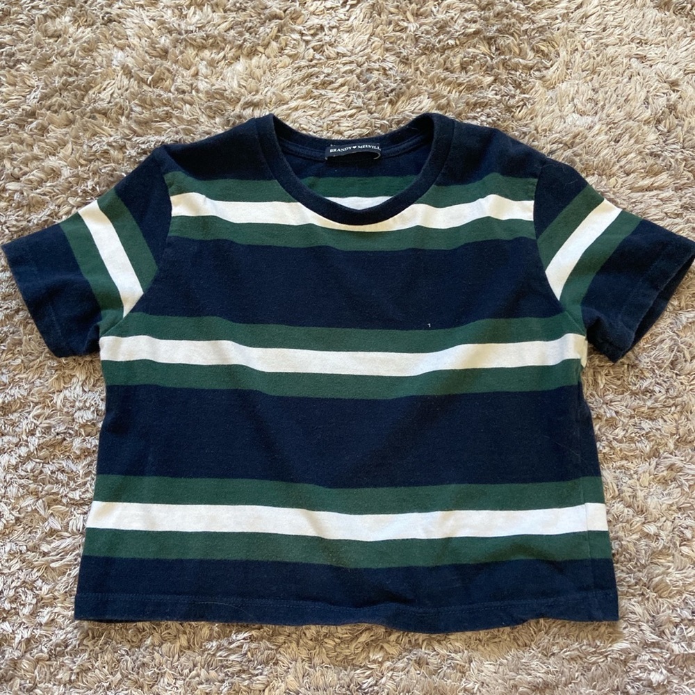 Brandy Melville striped cropped tshirt